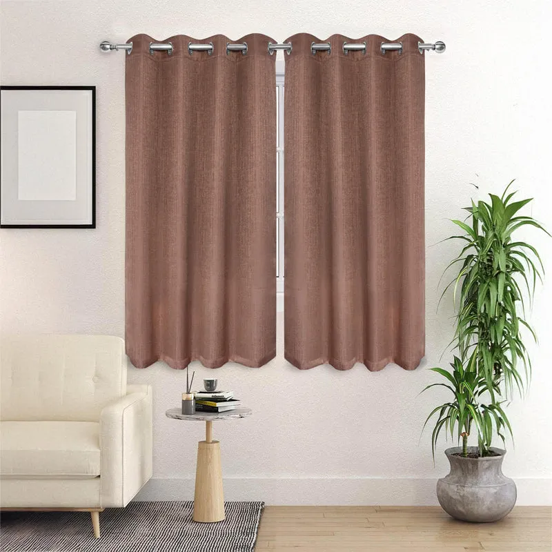 Saral Home Auriel Room Darkening Curtain (Taupe) - Set Of Two media 3