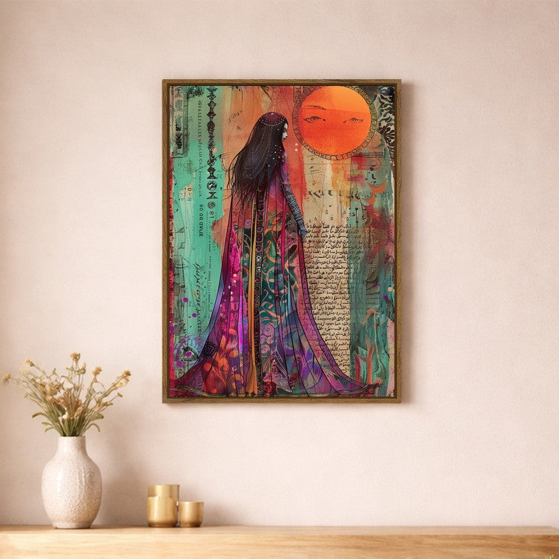 Femme Form Canvas Wall Art With Frame
