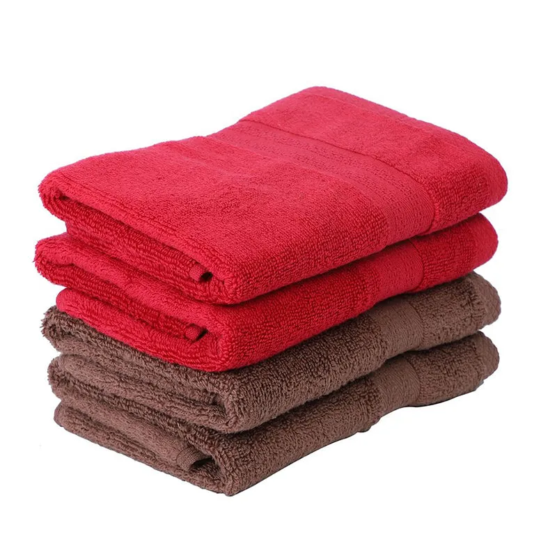 Nuage Cotton Hand & Face Towel (Red & Brown) - Set Of Four media 6