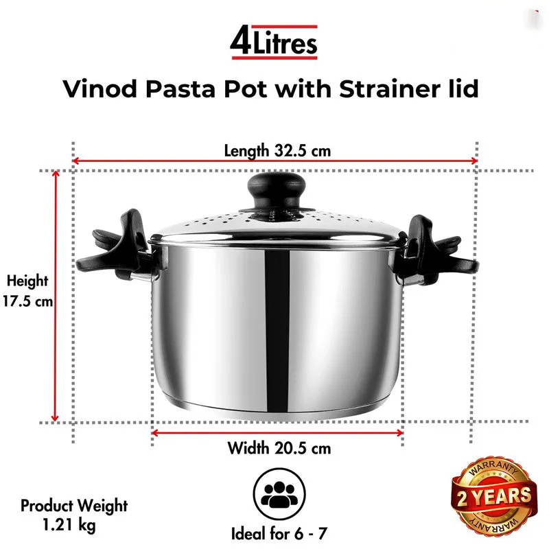Vinod Zyric Cooking Pot with Lid - 4000 mL media 10