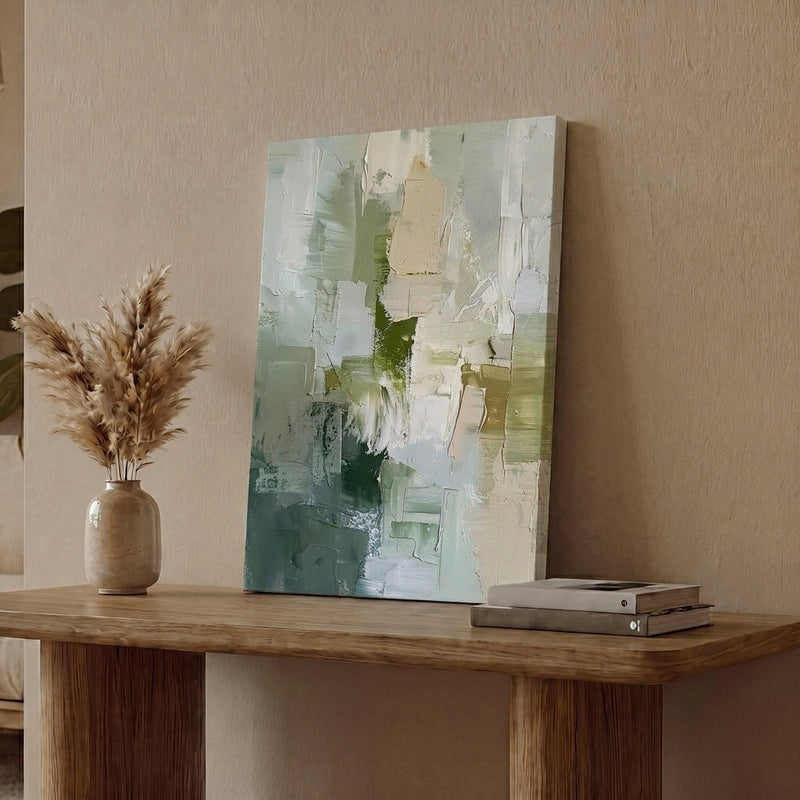 Abstracts Of Green Wall Art