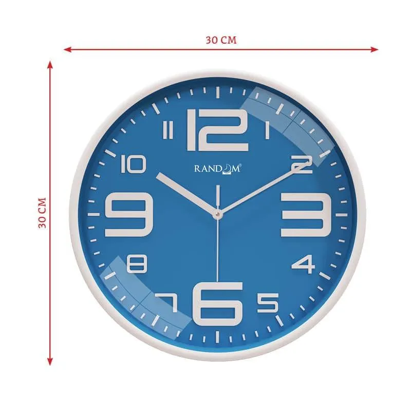 Urban Edge Silent Wall Clock - Blue media 5