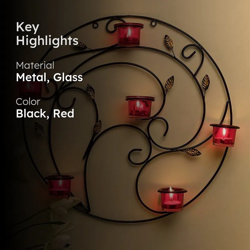 Spiral Twig Candle Holder - Red media 2