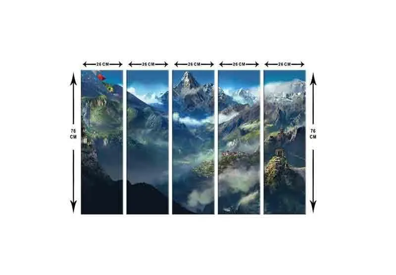 Alps Wall Art - Five Piece Set media 7