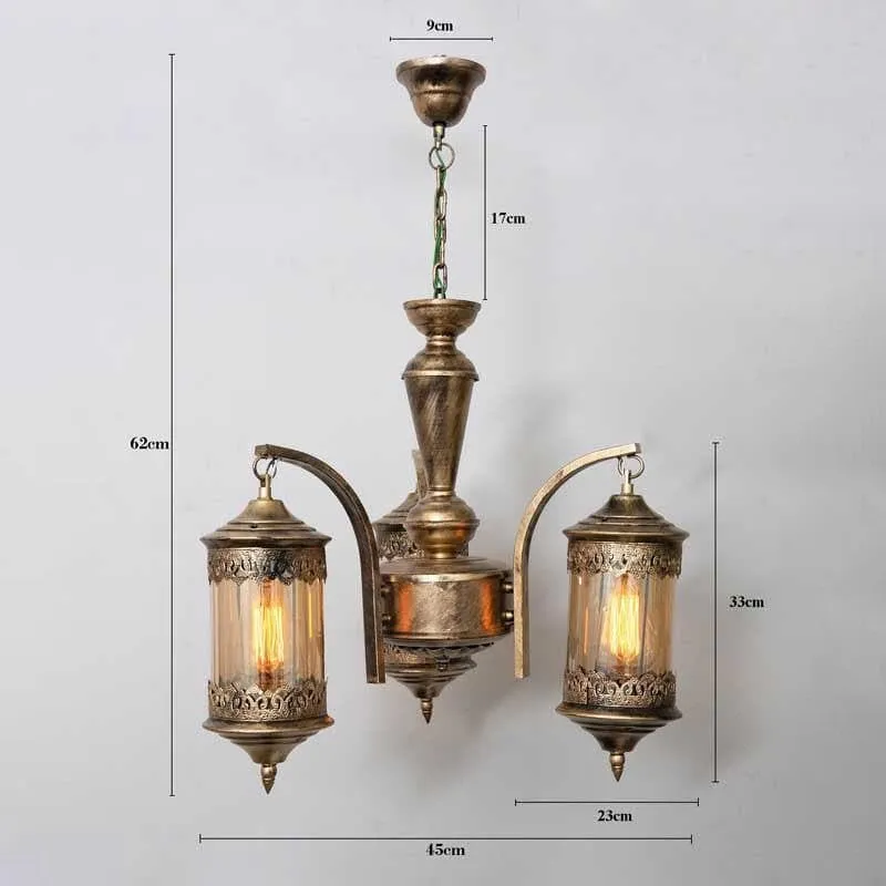 Ornate Farola Chandelier - Three Lights media 7