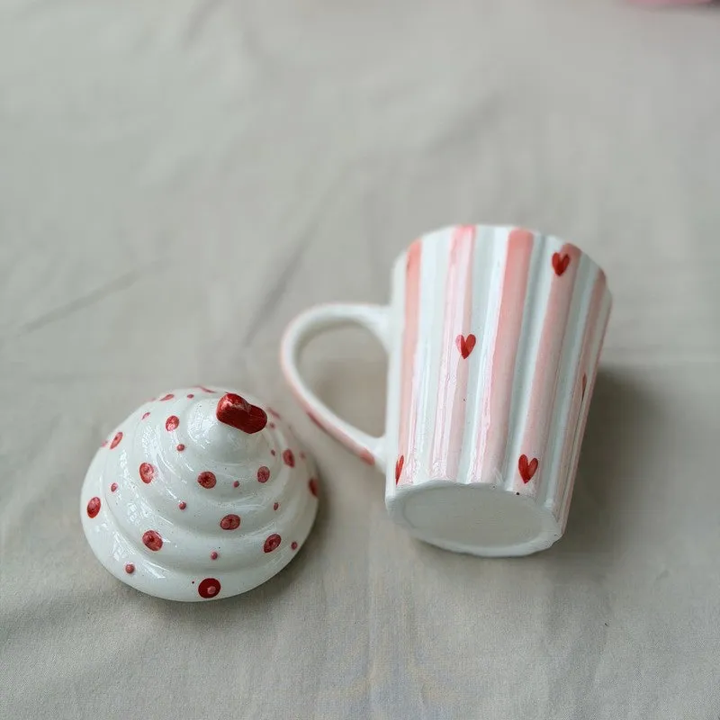Ceramic Ice Cream Cup With Lid - 240 mL media 6