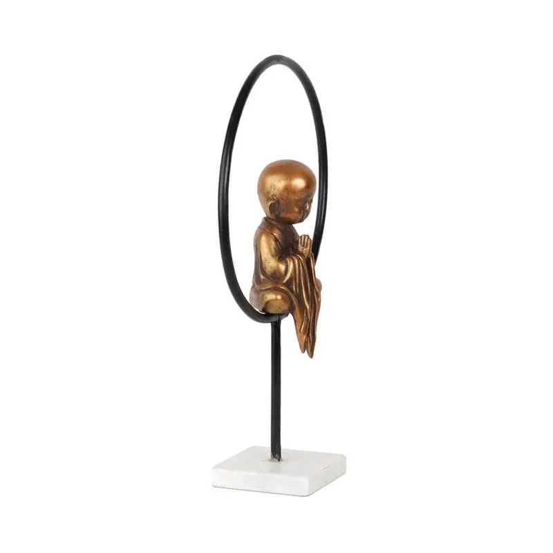 Praying Young Buddha Showpiece media 4