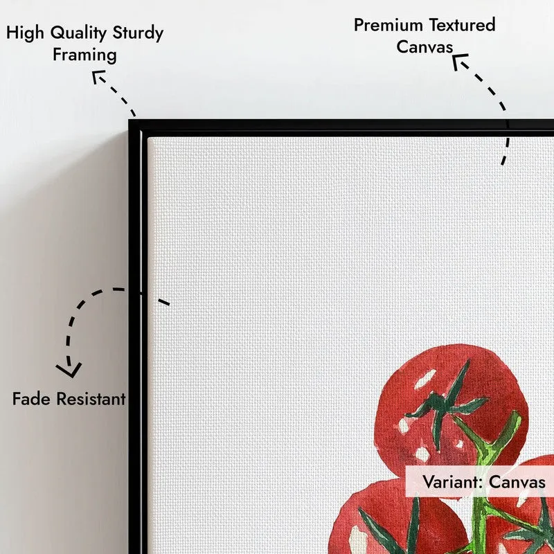 GlidedTomatino Archival Canvas Wall Art - Black media 7