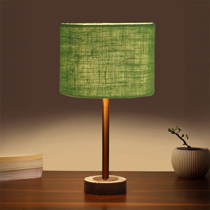 Sienna I Rodin Wooden Table Lamp - Green,Copper,White media 1