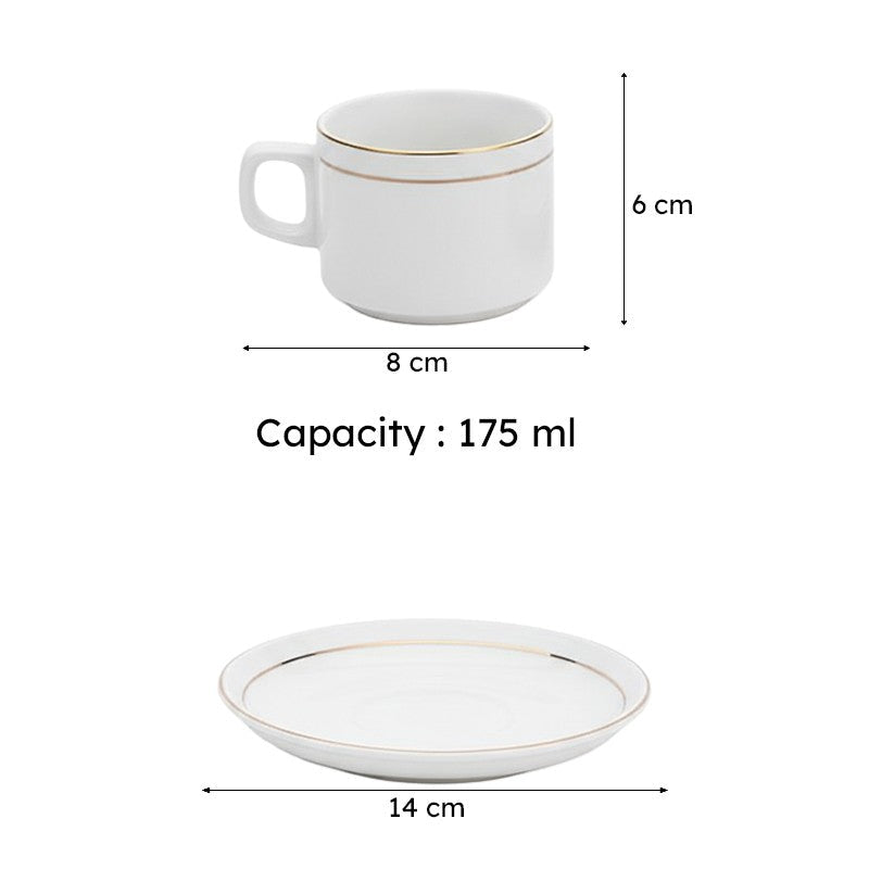 Westley Cup & Saucer (175 ML) - Twelve Piece Set image 6