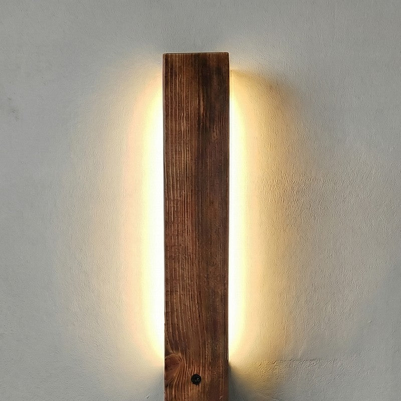 CalmCore Wooden Wall Lamp - Brown media 6