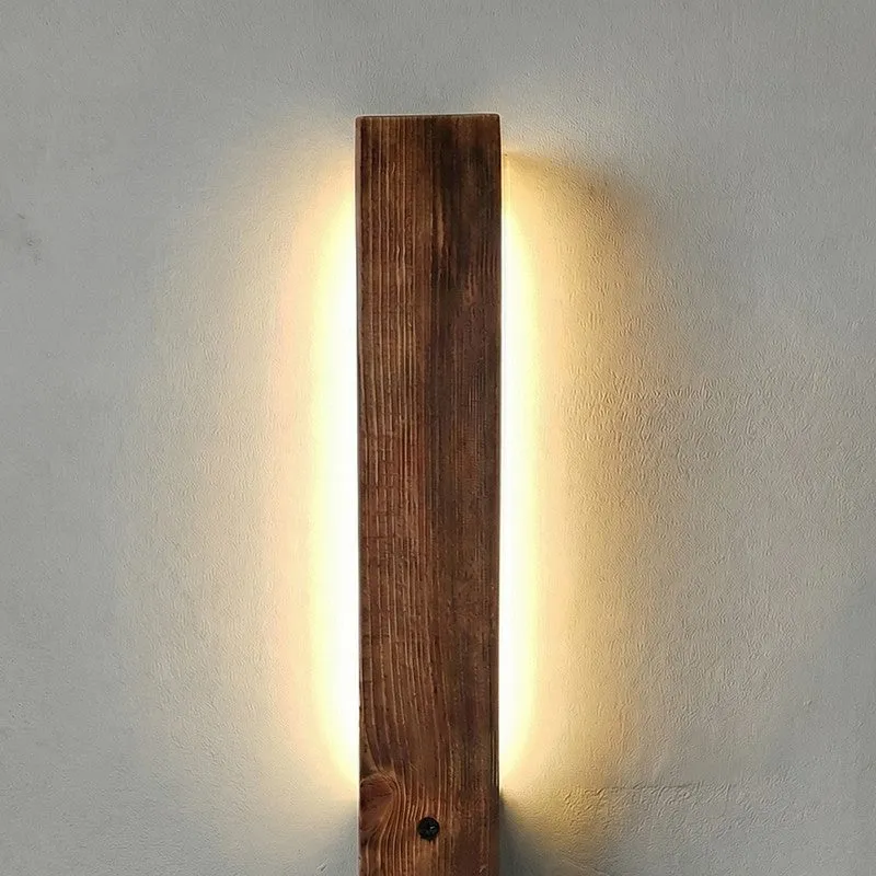 CalmCore Wooden Wall Lamp - Brown media 6