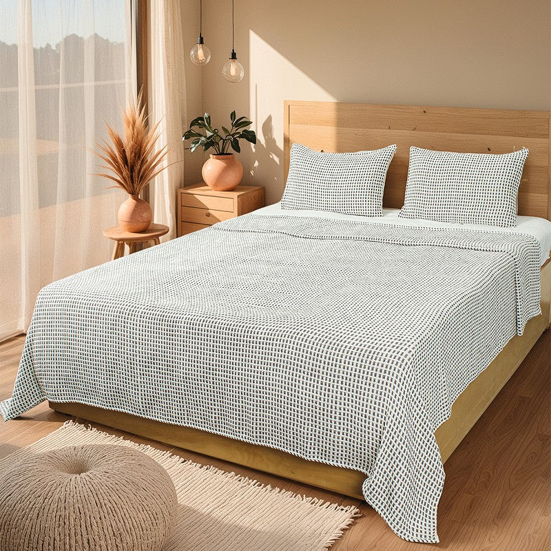 Elys Weave Tufted Bedcovers - Grey media 4