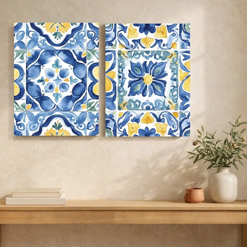 Modern Geometry Canvas Wall Art - Set of Two media 6