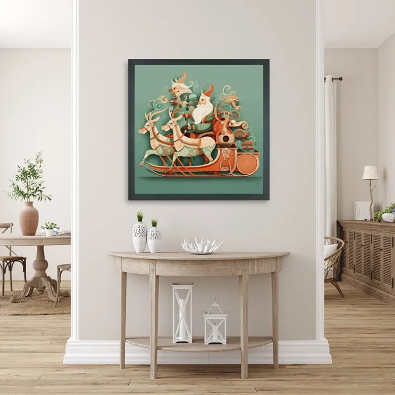 Christmas Sleigh Canvas Wall Art media 5