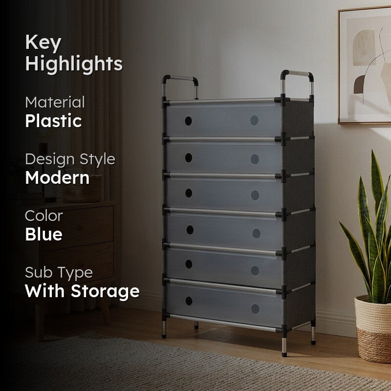 Rioware Flexora Shoe Racks - Blue media 2