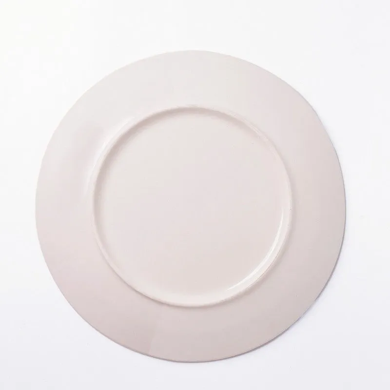 Tea Garden Handpainted Ceramic Round Platter media 5
