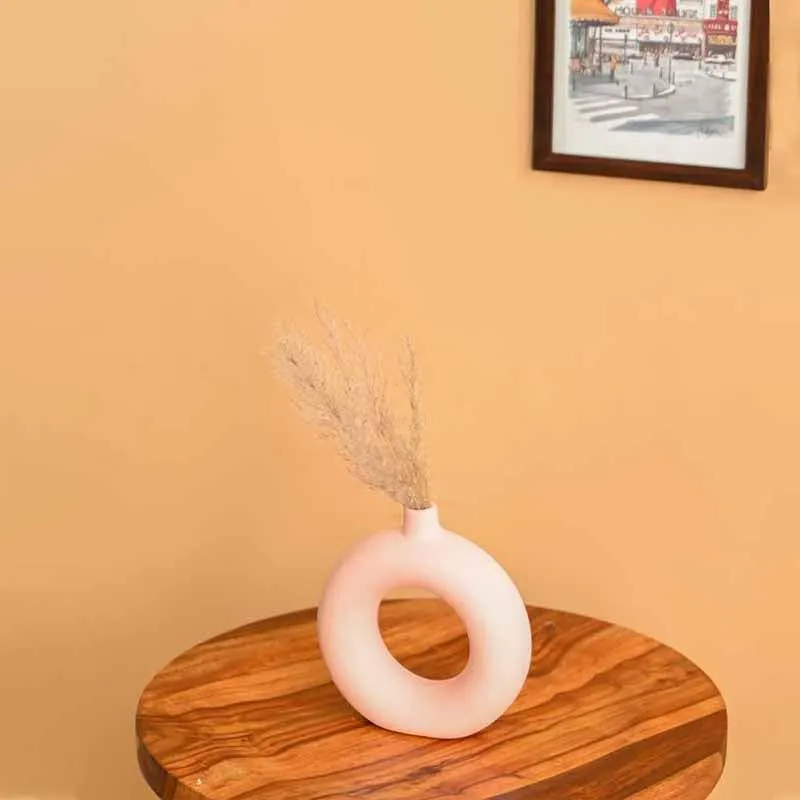 Boho Donut Vase - Pink media 5