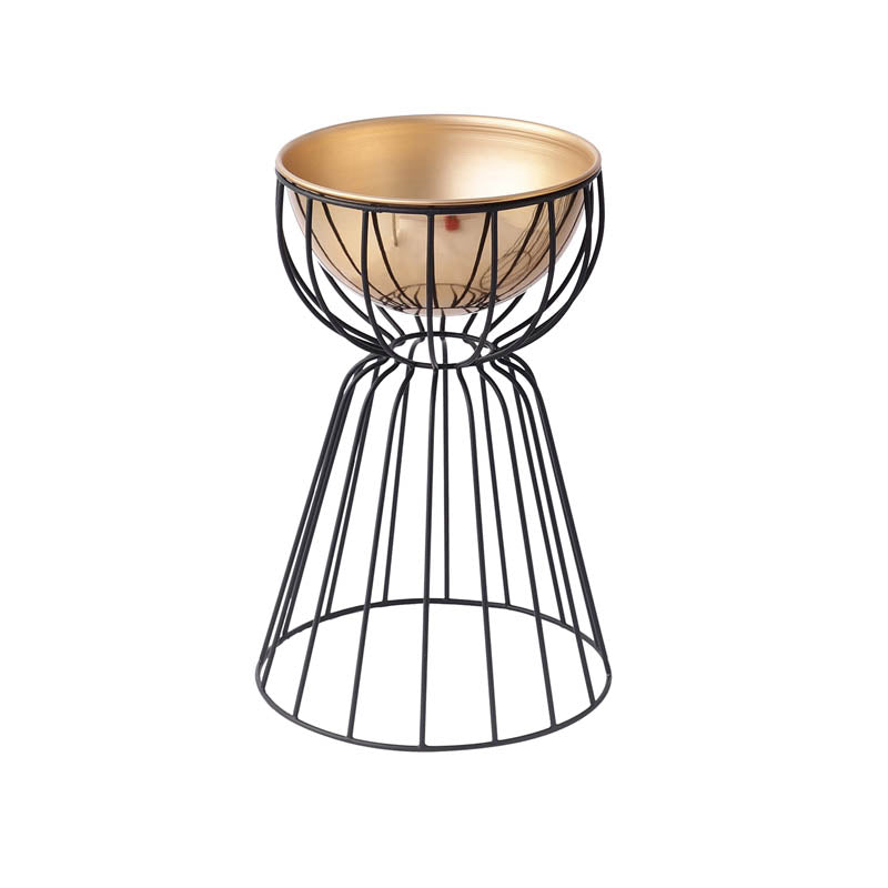 Tejasvi Floor Planter (Gold) - Medium media 5