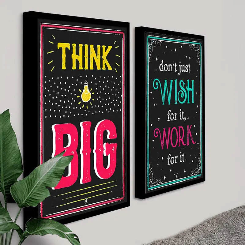 Think Big Wall Art - Set Of Two media 4