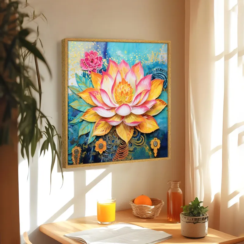 Celestial Koi Wall Art With Frame media 2