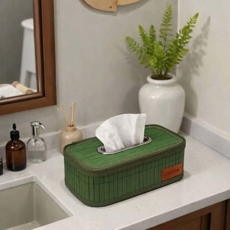 EcoNest Bamboo Tissue Holder - Green media 7