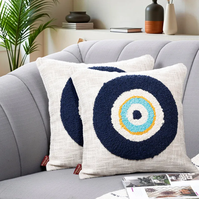 Nazar Tufted Cushion Cover Set - Set Of Two media 1