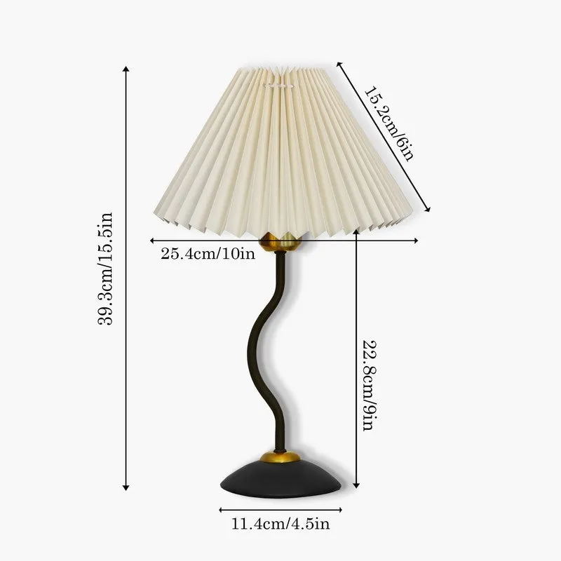 LustraCraft Handcrafted Metal Table Lamp - OffWhite,Black media 7