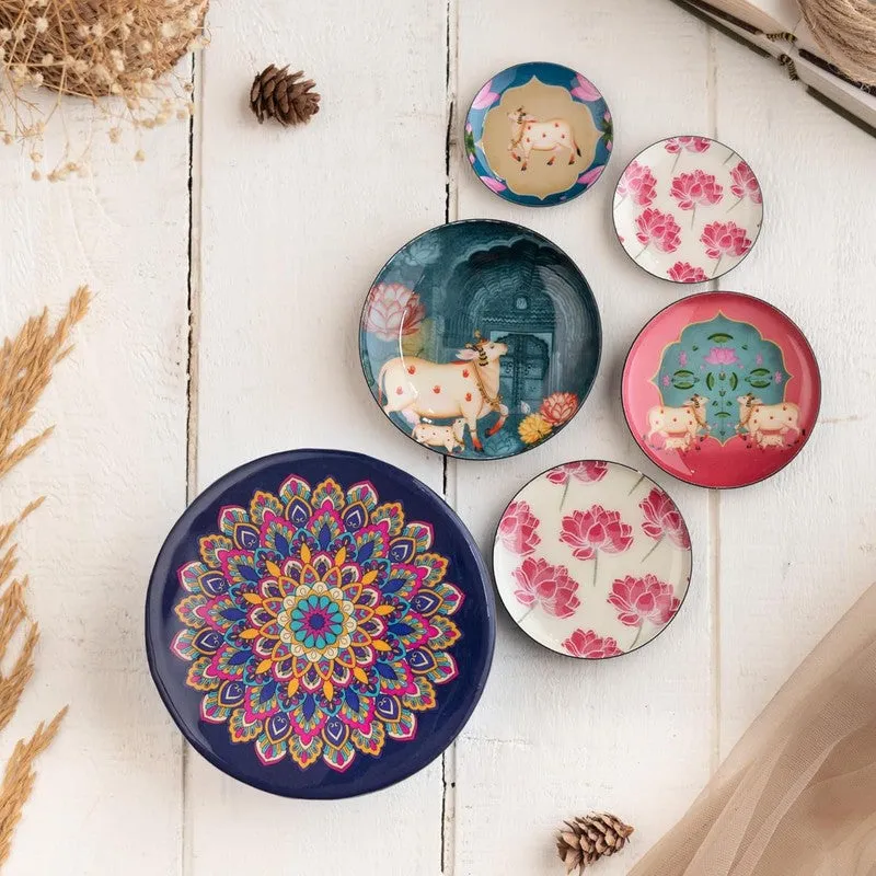 Pichwai Charms Fridge Magnet - Set Of Five media 4