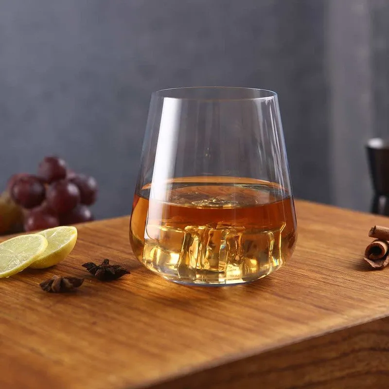Jasper Transparent Crystal Whiskey Glass (400 mL Each) - Set Of Six media 6