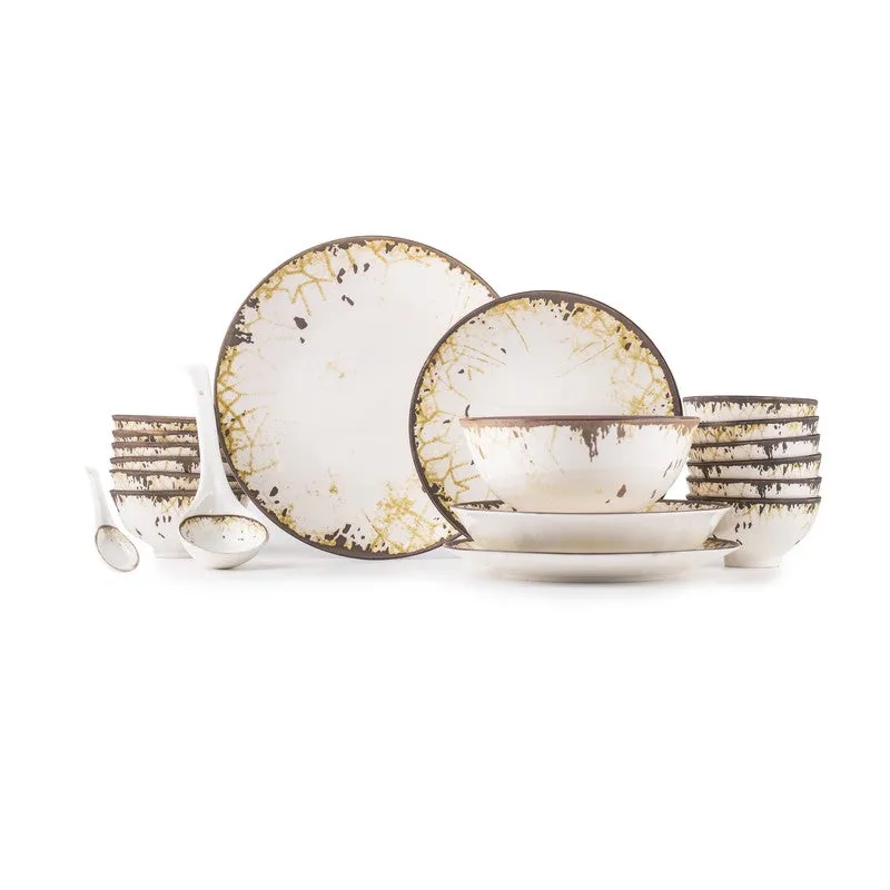MealBlend Porcelain Dinner Set - 35 Piece Set - 3