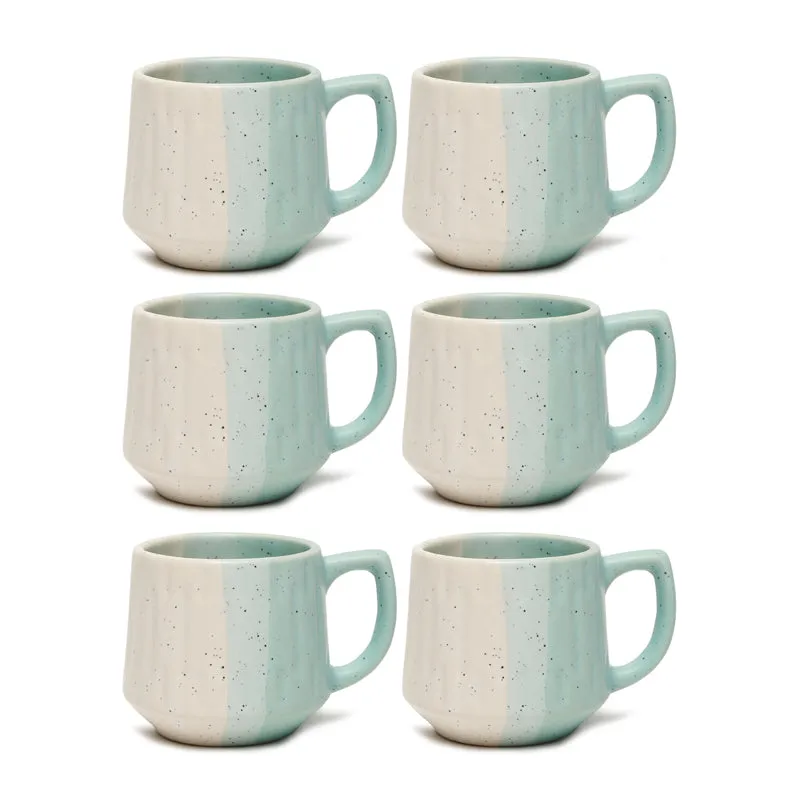 Cobalt Ceramic,Stoneware Tea Cup (120 mL Each) - Set Of Six - 3