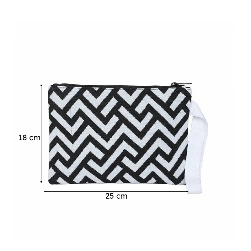 Levra Chevron Cotton Pouch media 8