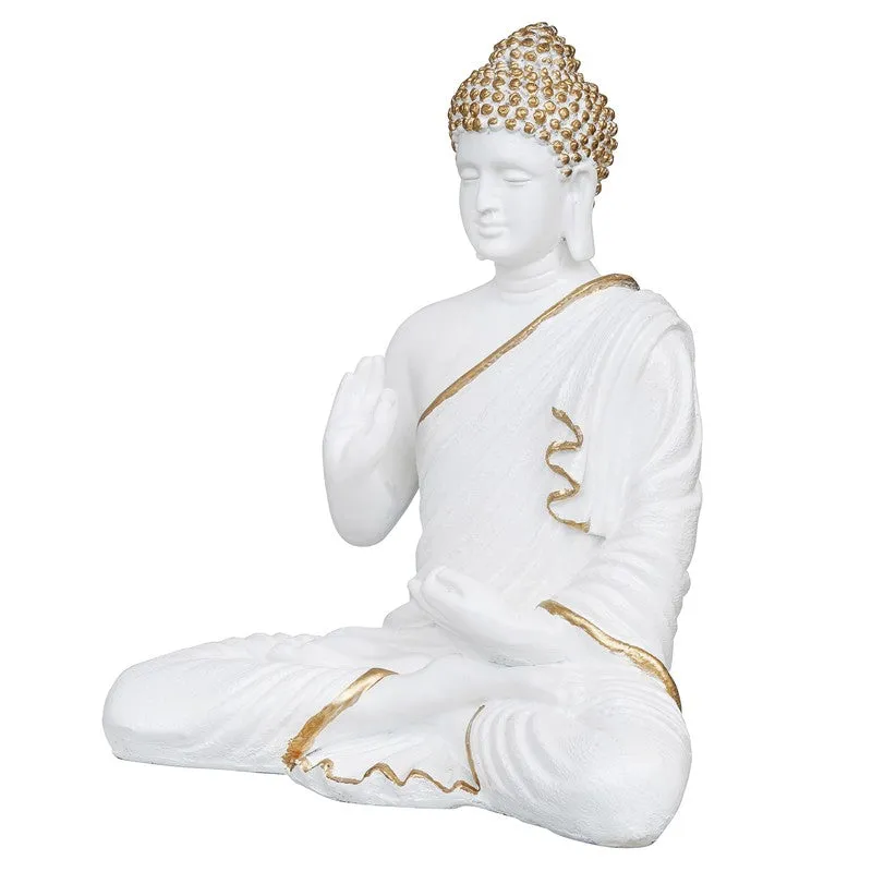 Light of Wisdom Buddha Idol - White media 8