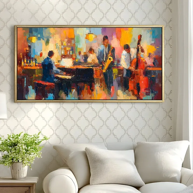 Piano Keys Canvas Wall Painting With Frame media 4