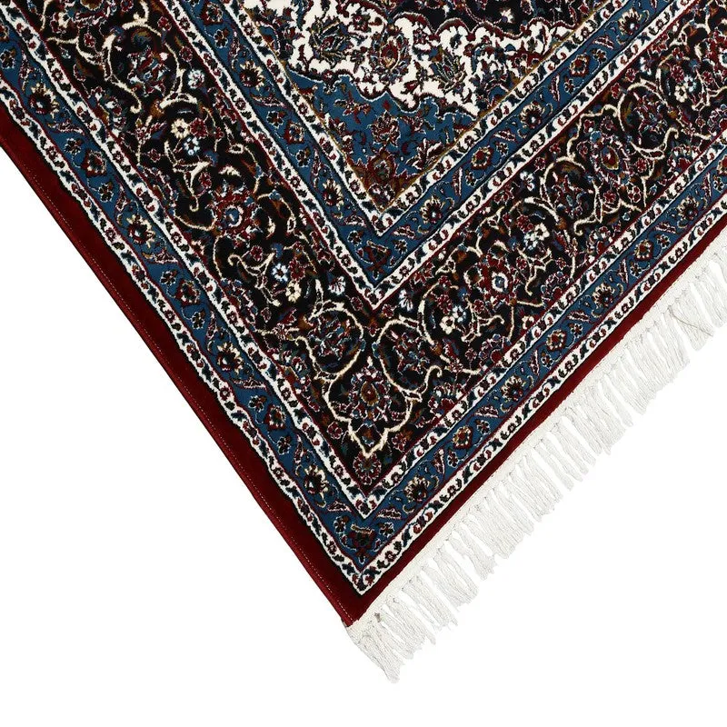 Riti Rang Artificial Silk Carpet - Red media 5