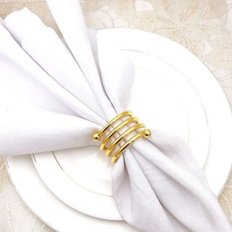 Spiral Swoop Napkin Ring - Set Of Four media 1