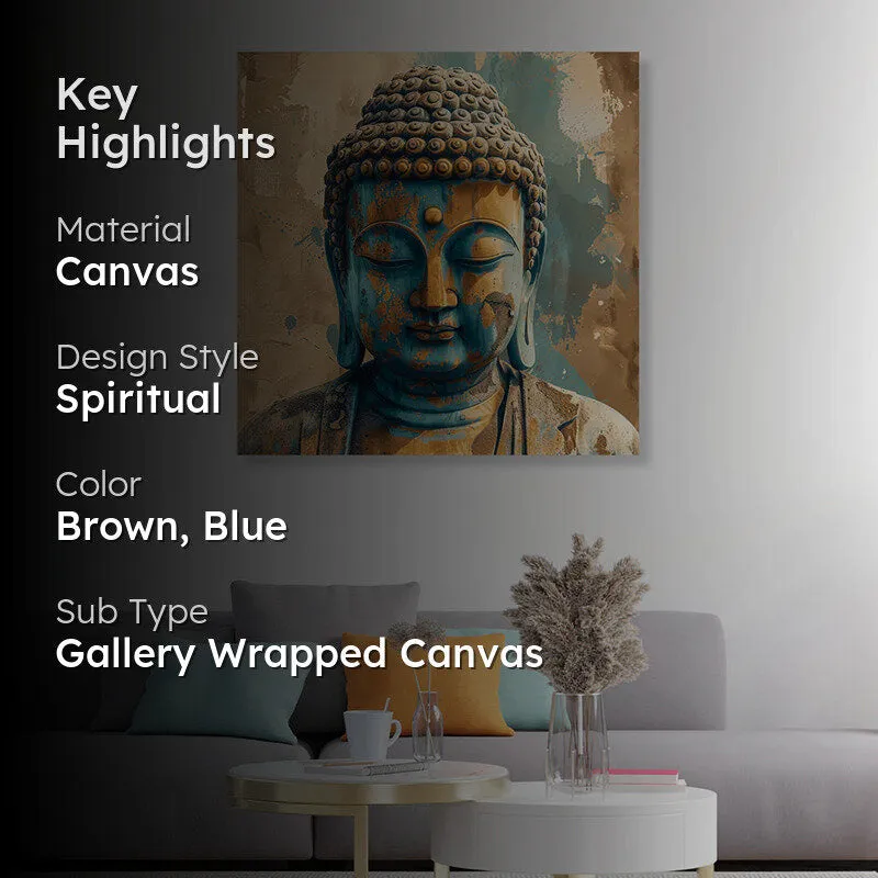 Antique Buddha Canvas Wall Art media 2