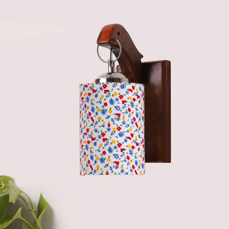 Estrella Tiny Fleurs Wooden Wall Lamp media 3