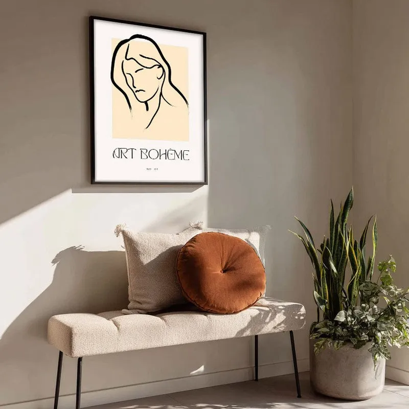 Tender Tilt Canvas Wall Painting With Black Frame media 4