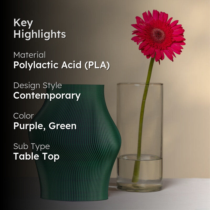 Fig Living Muse Vase GP (3d Printed) - Two Piece Set media 2