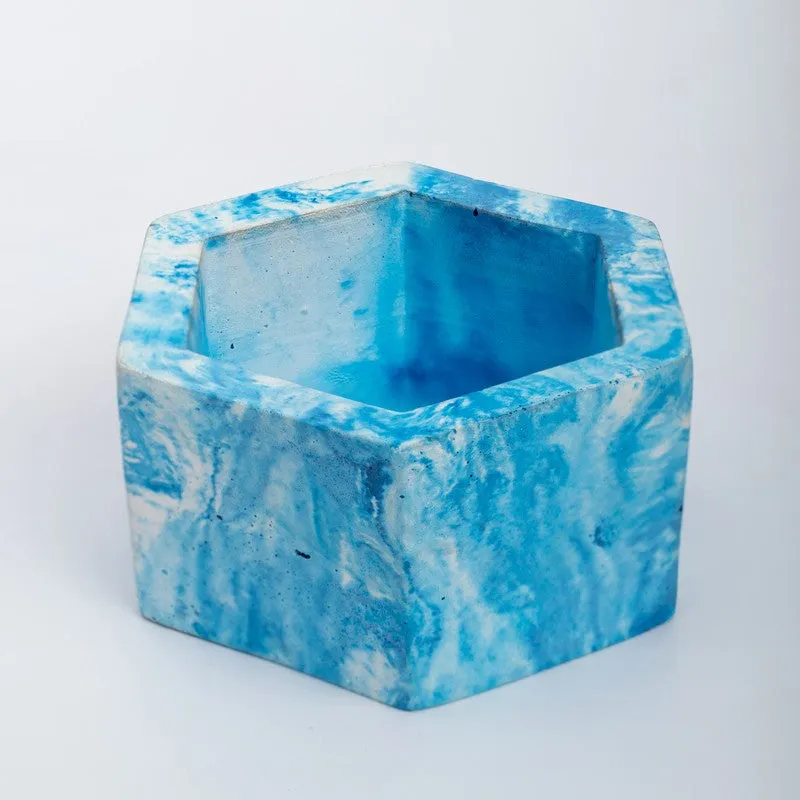 Mixona Concrete Planter - Blue media 3