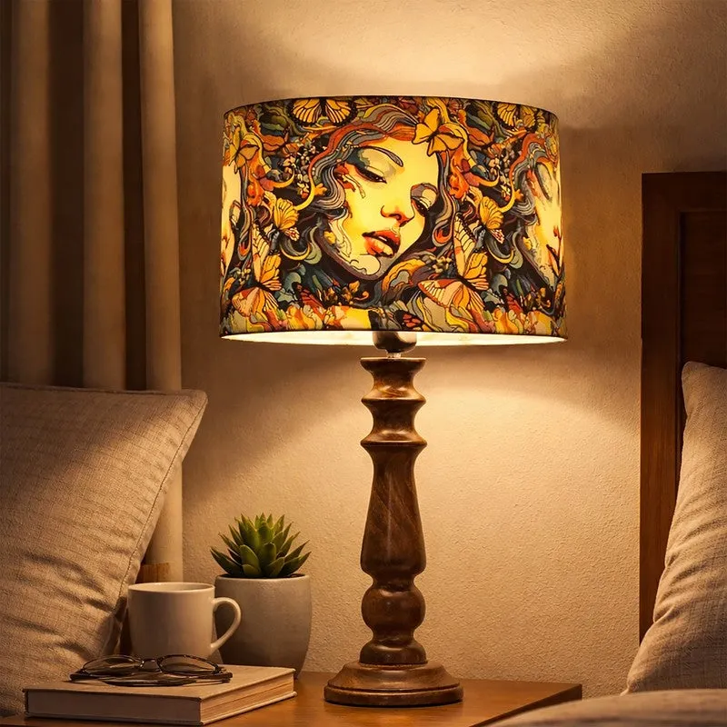 FemmeVista Wooden Table Lamp media 1