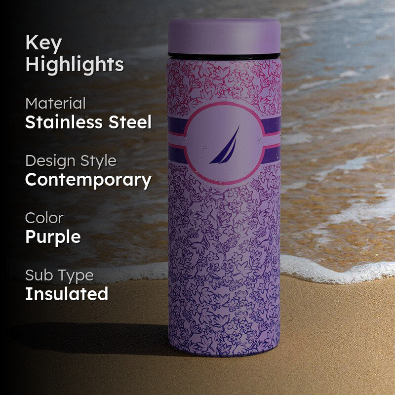 Nautica lan Hydro Insulated Stainless Steel Hot & Cold Travel Bottle - 500 mL media 2