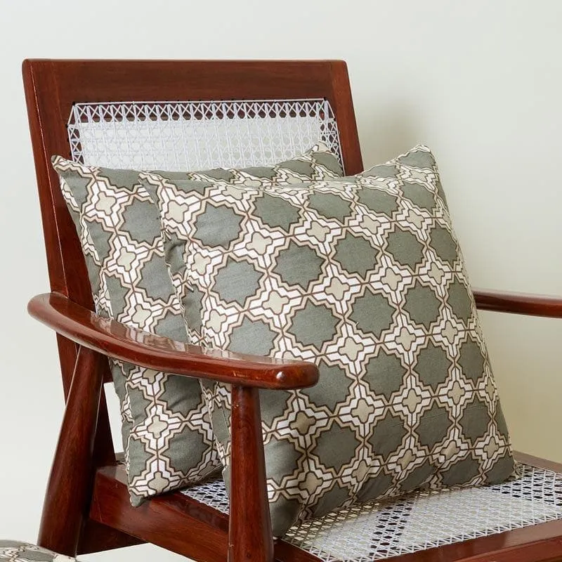 Marrakesh Tile Cushion Cover (Brown) - Set Of Two media 1