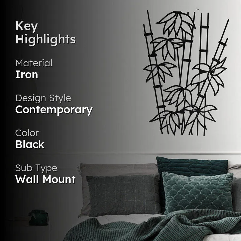 Bamboo Black Iron Wall Accent media 2