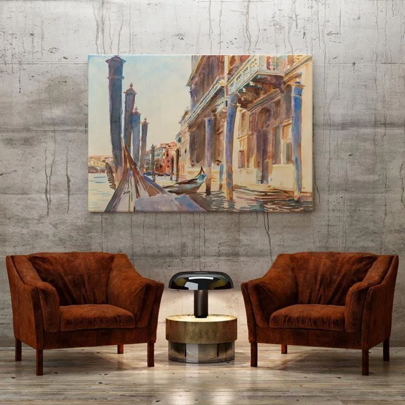 The Grand canal Venice Painting - John Singer Sargent - Gallery Wrap media 1