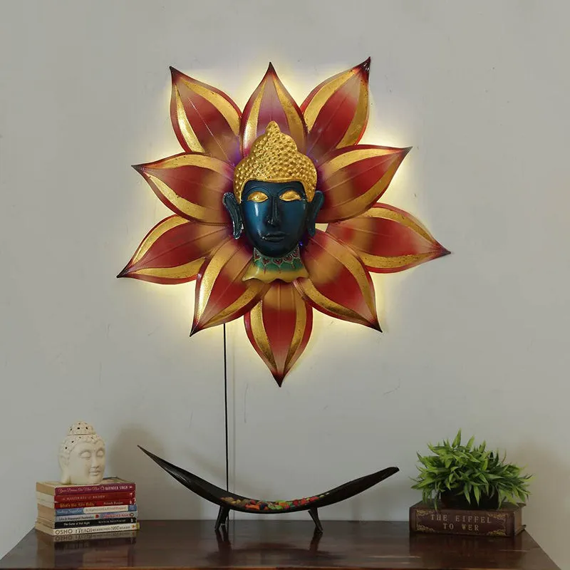 Buddla Of Flower Iron Wall Accent media 4
