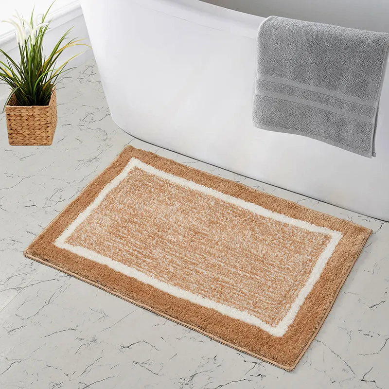 Luxe Anti Skid Bath Mat - Beige media 4