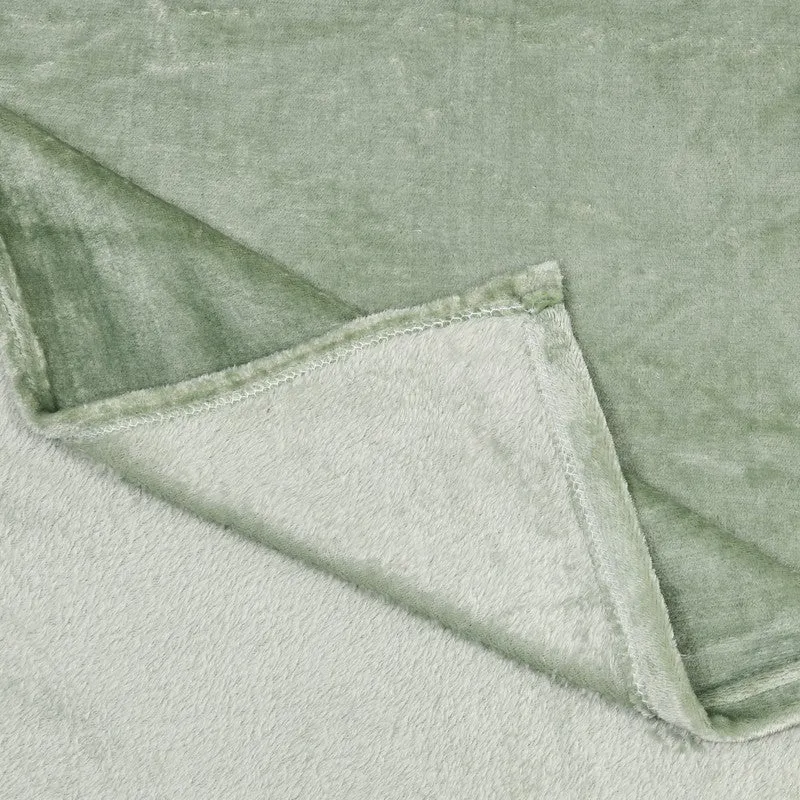VelvetDream Woolen Bedsheet (Green) - 150 GSM media 8